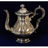 A French silver espresso coffee pot approx. 270g