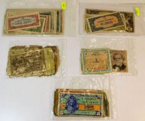 A quantity of wartime banknotes