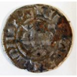 A 14th/15thC. UK silver penny a/f (field find)