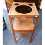 An antique wash stand with drawer a/f