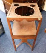 An antique wash stand with drawer a/f