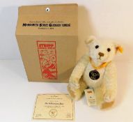 A boxed Steiff Millenium Bear mohair teddy bear