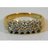 An 18ct gold diamond ring set with approx. 0.56ct