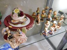 A quantity of Goebel figurines, some a/f twinned w