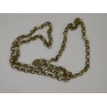 A 9ct gold belcher chain 18.3g