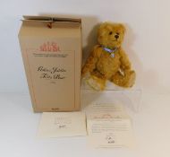 A boxed Steiff Golden Jubilee teddy bear 35cm tall