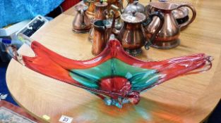 A large Bohemian glass table centrepiece
