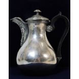 A c.1835 French 0.950 silver coffee pot approx. 340g