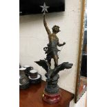 A French spelter figure "Le Jour"