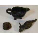 A small jade style jug, some faults twinned with t