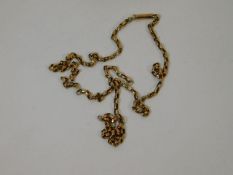 A 9ct gold chain a/f 5.5g