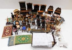 A quantity of mixed miniature dolls house figures