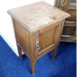 A c.1900 mahogany pot cupboard