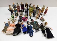 A quantity of mixed miniature dolls house figures