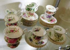 A full set of Royal Albert months of year floral t