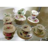 A full set of Royal Albert months of year floral t