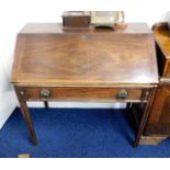 A 19thC. mahogany bureau desk 39.5in wide x 21in d