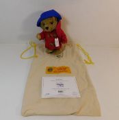 A bagged Steiff Paddington mohair teddy bear