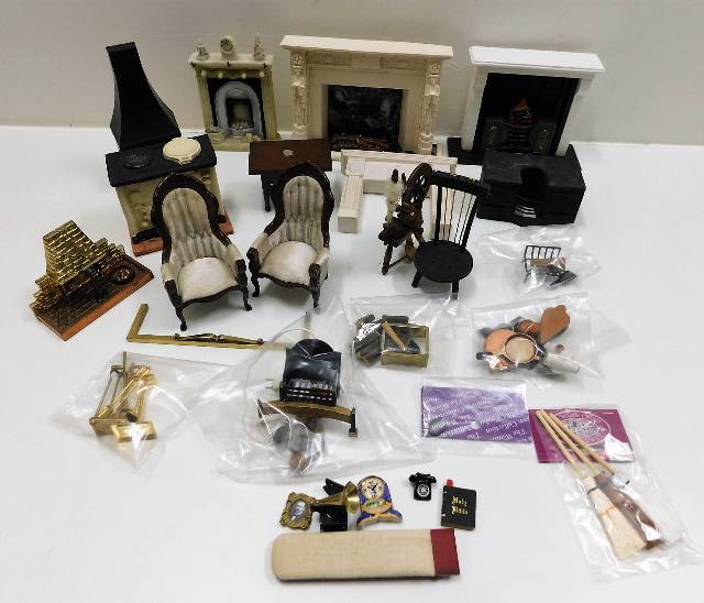 A quantity of mixed miniature dolls house figures