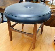 A teak G-Plan Danish Design upholstered stool