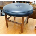 A teak G-Plan Danish Design upholstered stool
