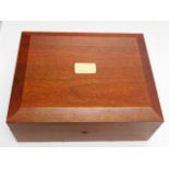 A mahogany humidor