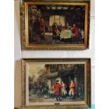 Two gilt framed decorative prints