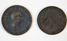 Two pennies - 1806 & 1746 a/f