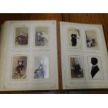 An antique Carte De Viste photograph album