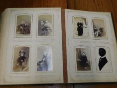 An antique Carte De Viste photograph album