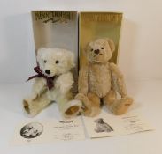 Two Merrythought teddy bears Auld Lang Syne & Mill