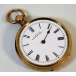 A 10ct gold pocket watch a/f 45.8g