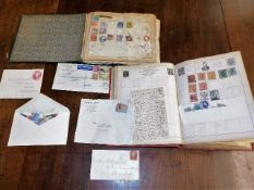 Two child's stamp albums & other stamps a/f