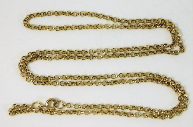A 9ct gold chain 24in long 5.1g