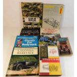 A quantity of motor car books including MG