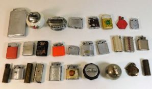 A quantity of various lighters