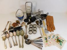 A quantity of plated ware & other sundry items