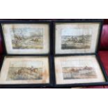 Four early 19thC. H. Alken prints relating to Stee