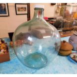 A large glass carboy