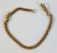 A 9ct gold chain, last link a/f 7.75in long 9.2g