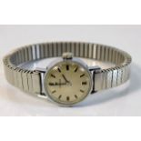 A ladies stainless steel Tissot wrist watch