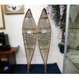 A pair of large snow shoes 46in long x 10.75in wid