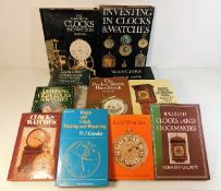 Eleven books related to watches & clocks