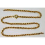 A 9ct gold chain a/f 16in long 3.6g