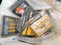 A bagged quantity of router sets & other items