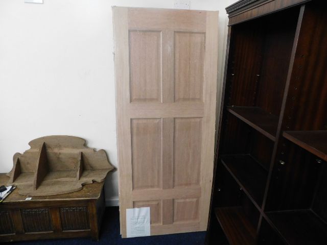 An oak veneered colonial six panel door 1981mm x 8