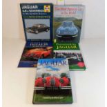 Five books relating to the Jaguar motorcar