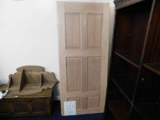 An oak veneered colonial six panel door 1981mm x 8