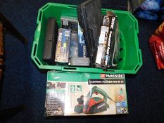 An electric planer & other items