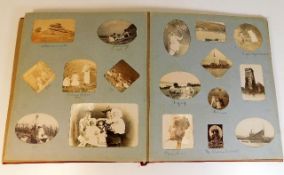 An early 20thC. photo album, mixed images, 25 page
